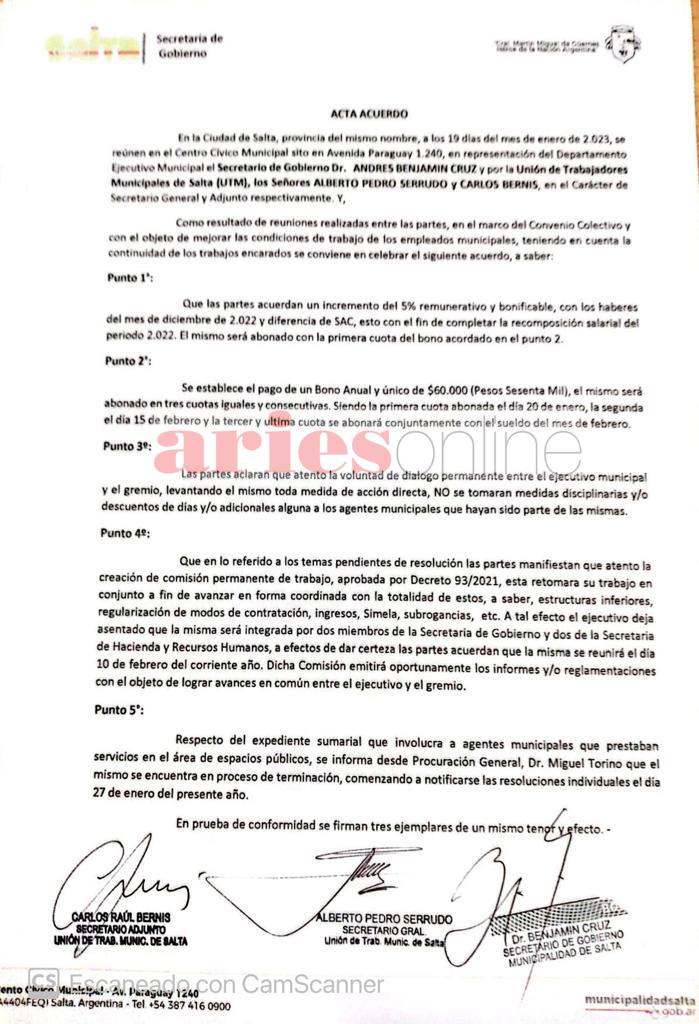 UTM y la Municipalidad llegaron a un acuerdo y levantaron el paro