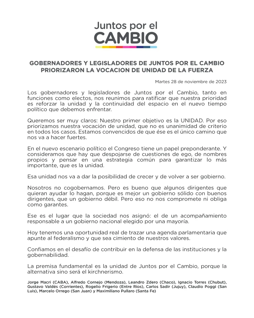juntos por el cambio