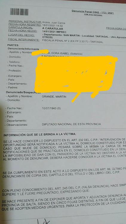 denucia martin grande