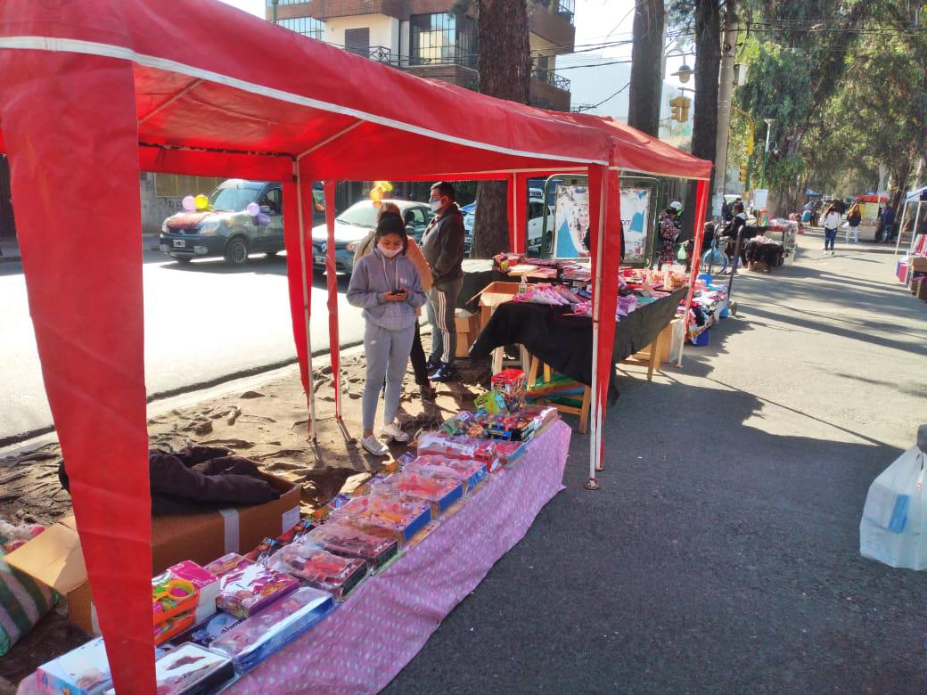 ambulantes en el parque san martin