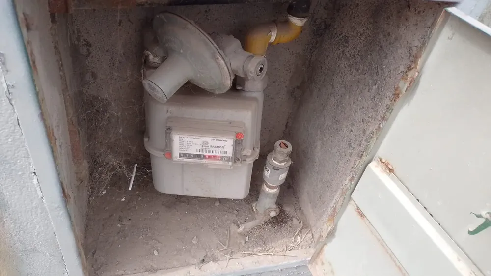 robo de caño de cobre de medidor de gas dos 