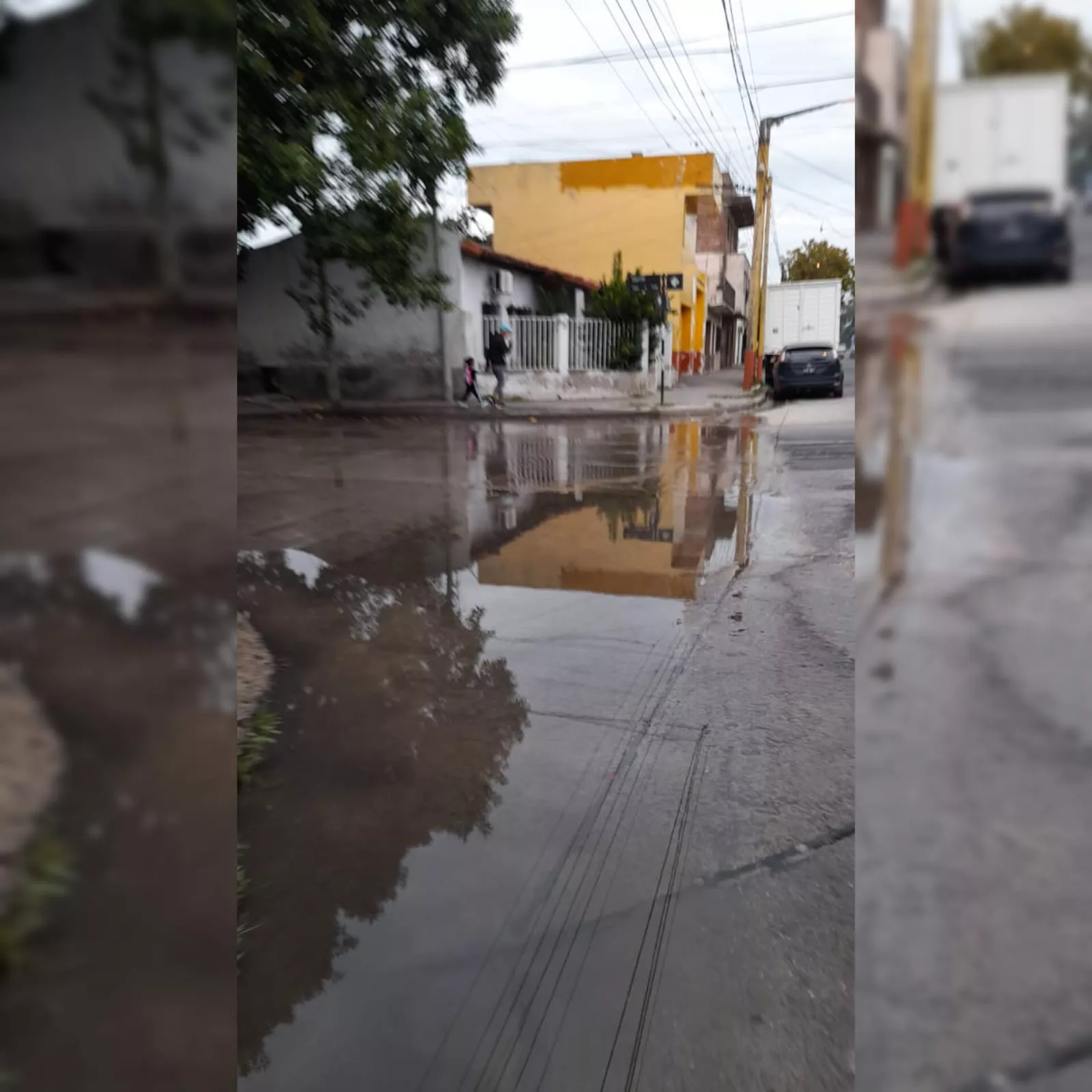 Orán 1200: Vecinos piden hace un mes que se arregle una pérdida de agua