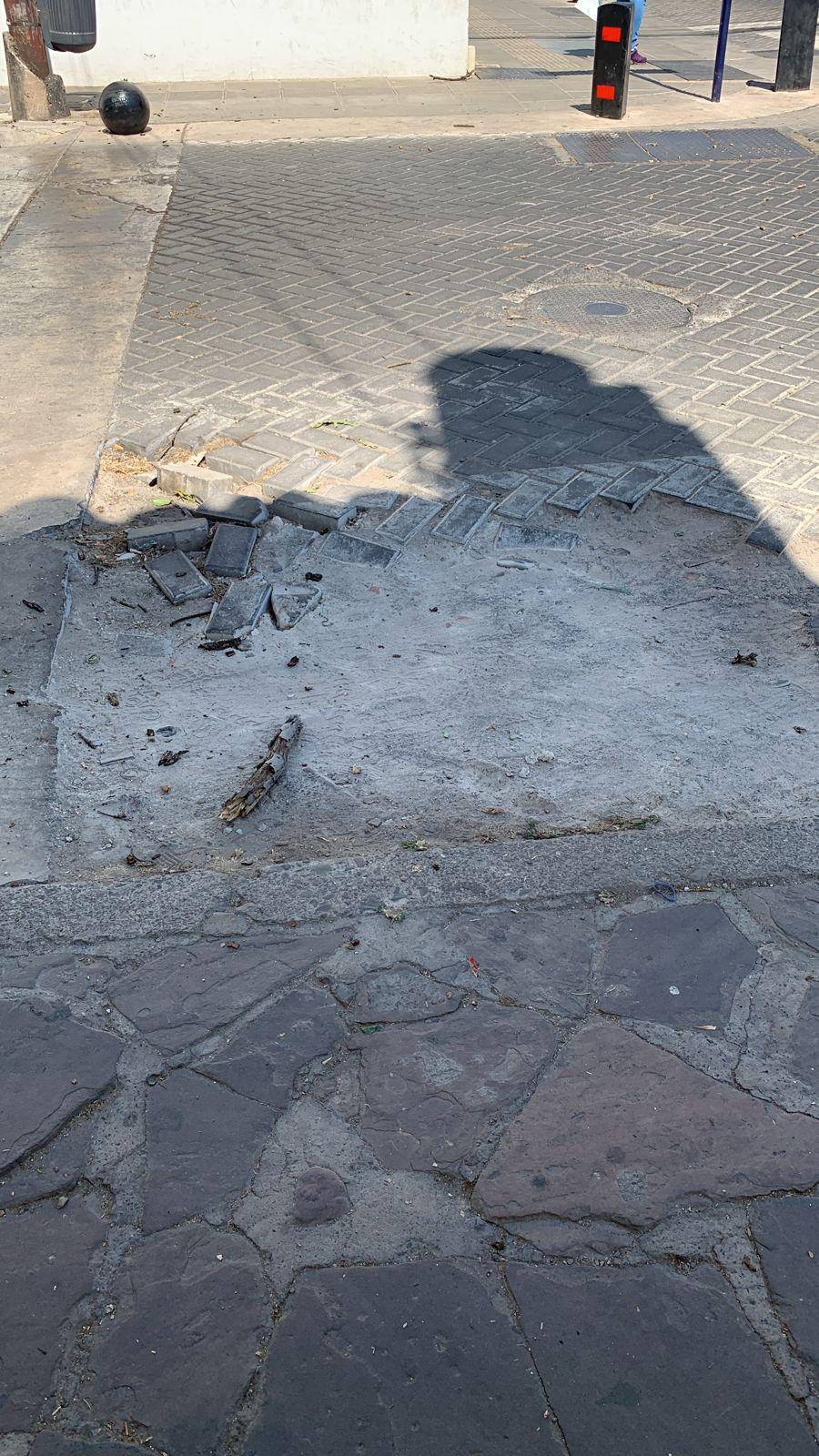 Vecinos reclaman por el mal estado de las calles en pleno microcentro