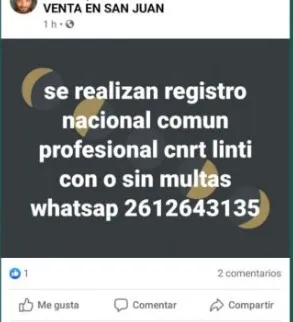 estafas licencias dos