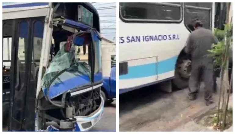 siniestro auto y colectivo