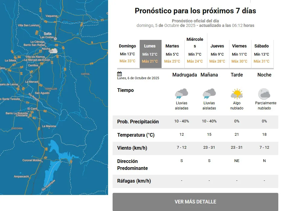 pronóstico extendido 05al 11