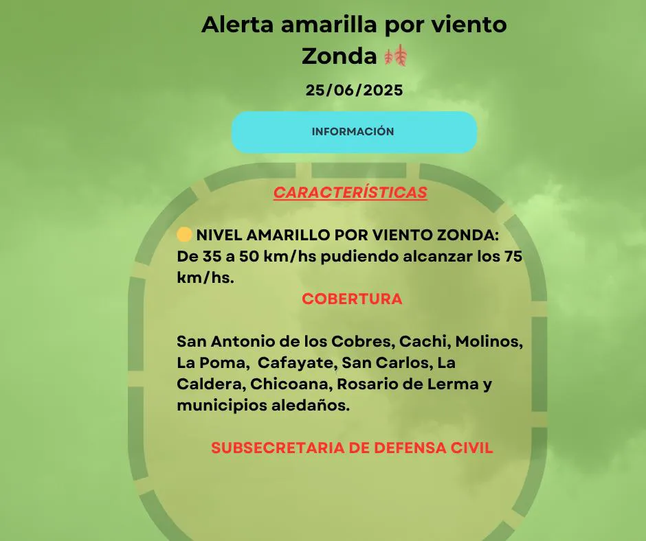 alerta amrilla viento zonda alerta amrilla viento zonda
