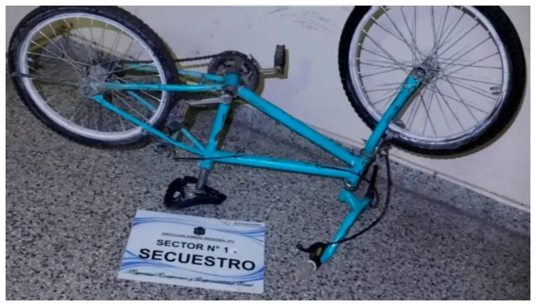 bicicleta secuestrada