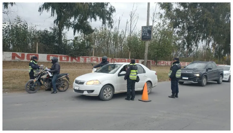 control policía vial