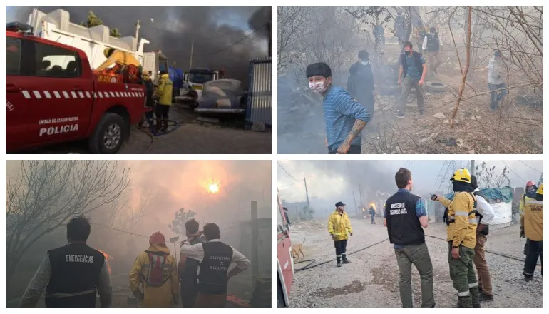 incendios viento zonda