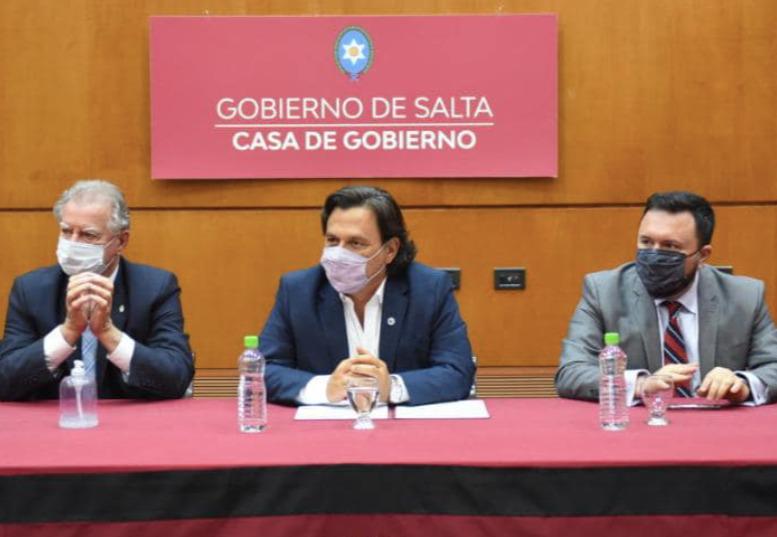 Alberto Castillo con Gustavo Sáenz y Antonio Marocco. 