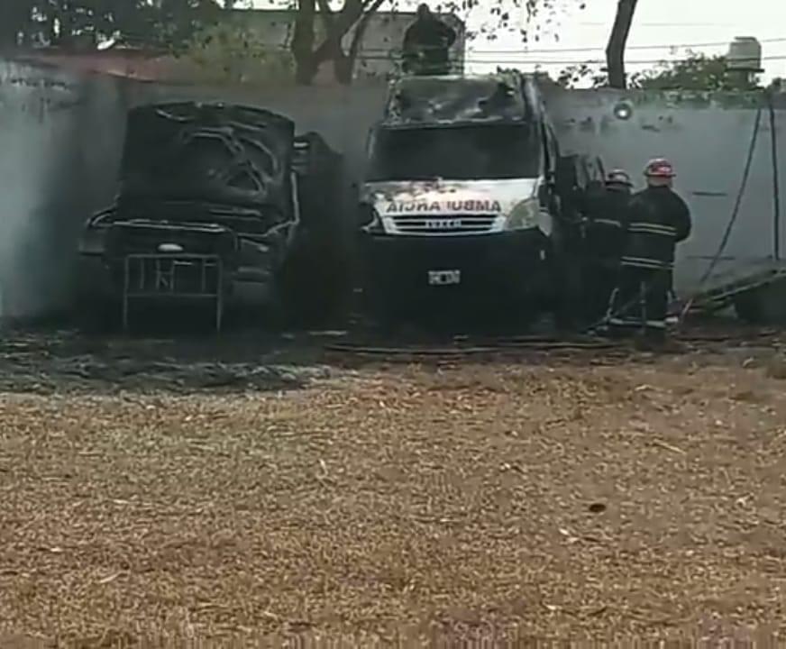 ambulancias quemadas