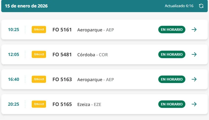 flybondi 15 salida