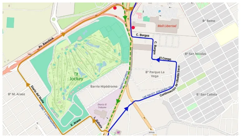 desvíos plan vial zona sur