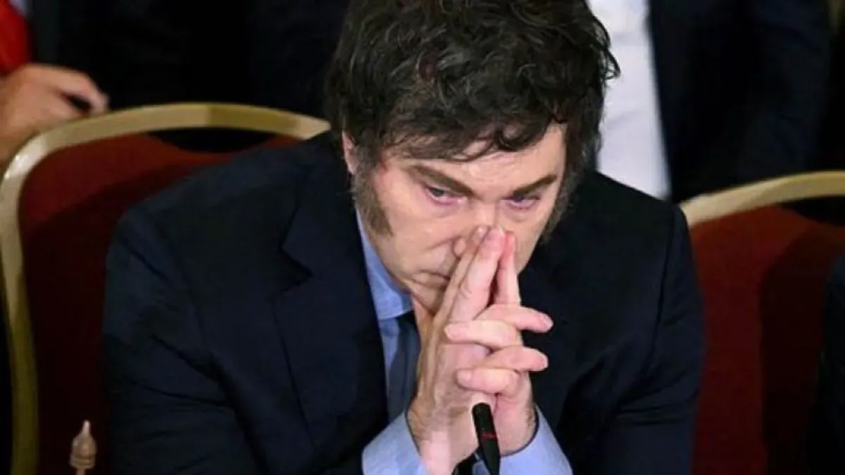 javier-milei-apesadumbrado-triste-preocupado