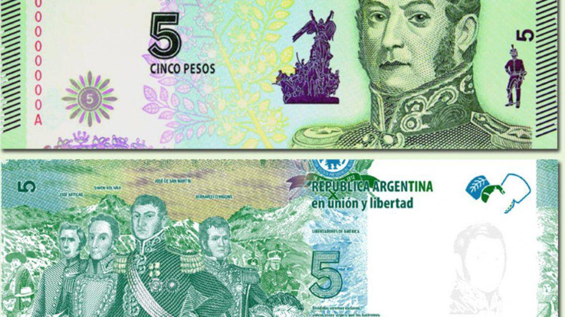 CINCO PESOS
