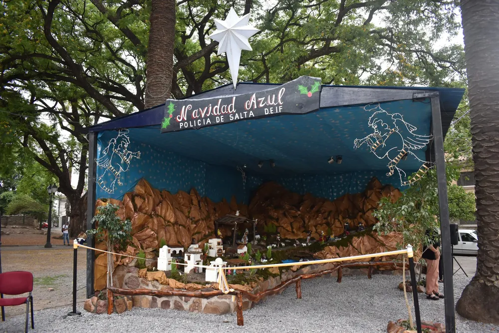 navidad azul