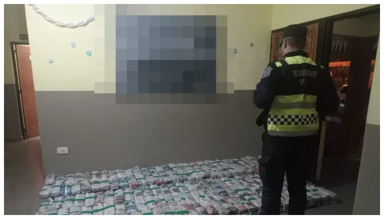 cargamento de hojas de coca