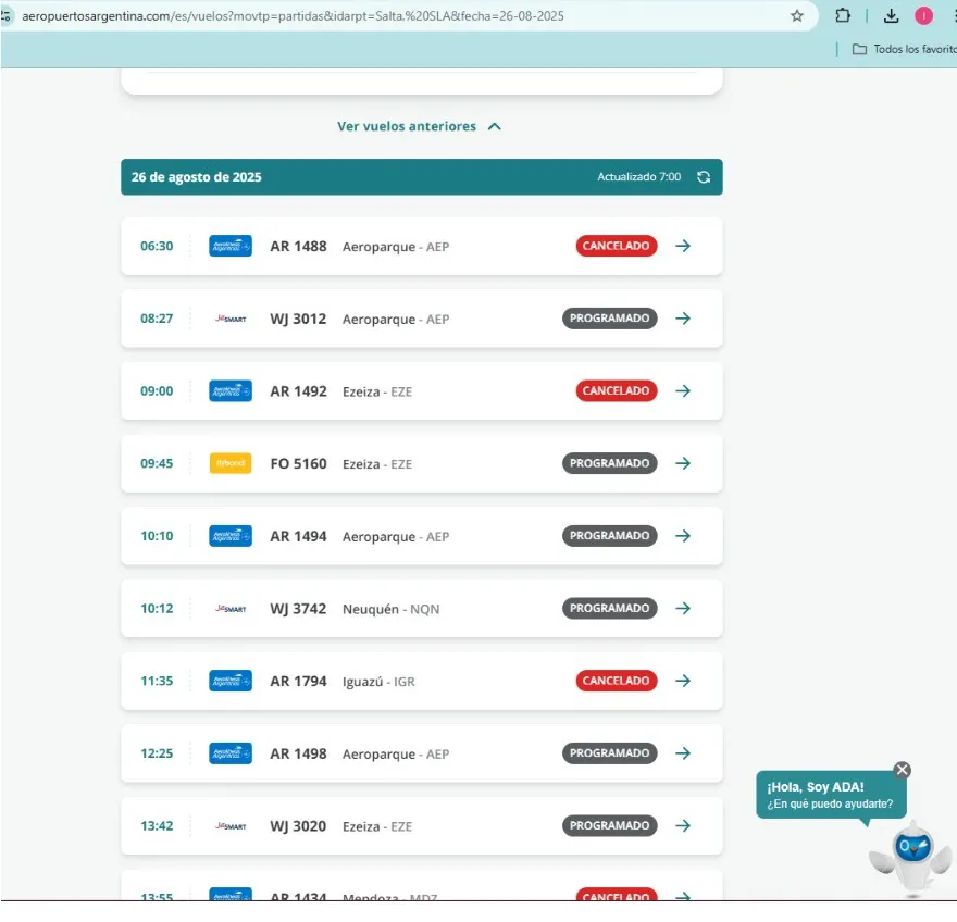 vuelos paro vuelos paro