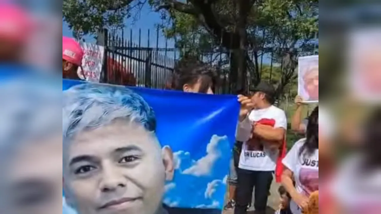 manifestación lucas mercado