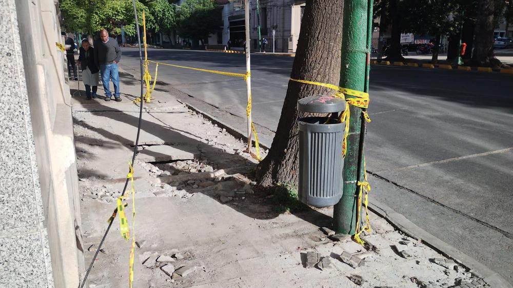 obra en la vereda