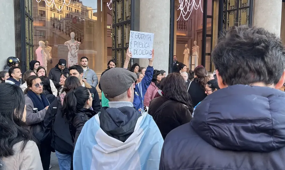marcha univerdidad en Barcelona