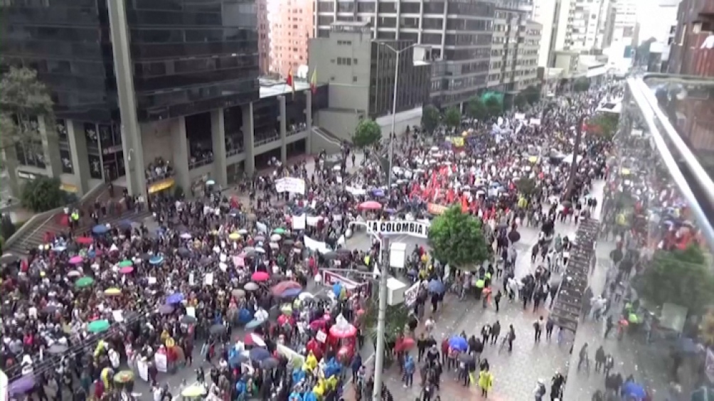 protesta en Colombia
