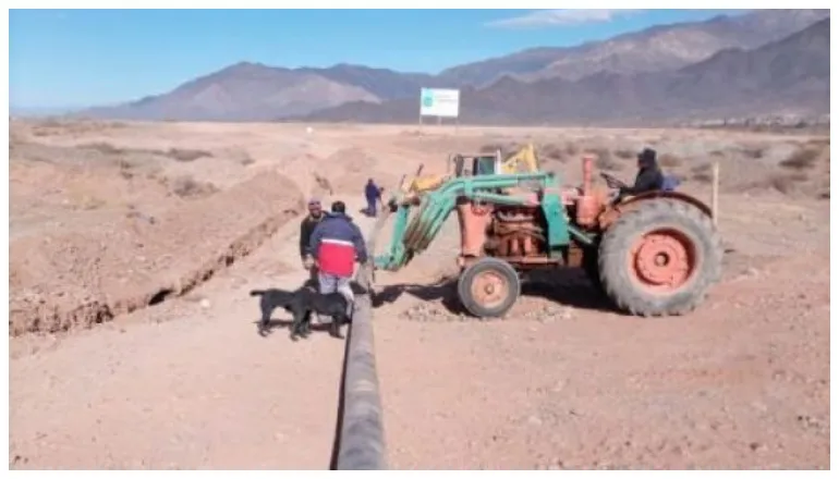 obra agua potable cachi