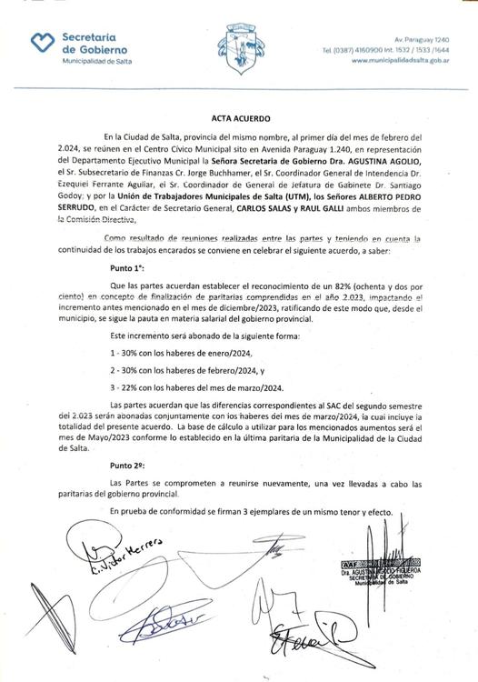 cierre paritarias municipales cierre paritarias municipales