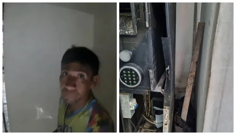 vandalización y robo saeta