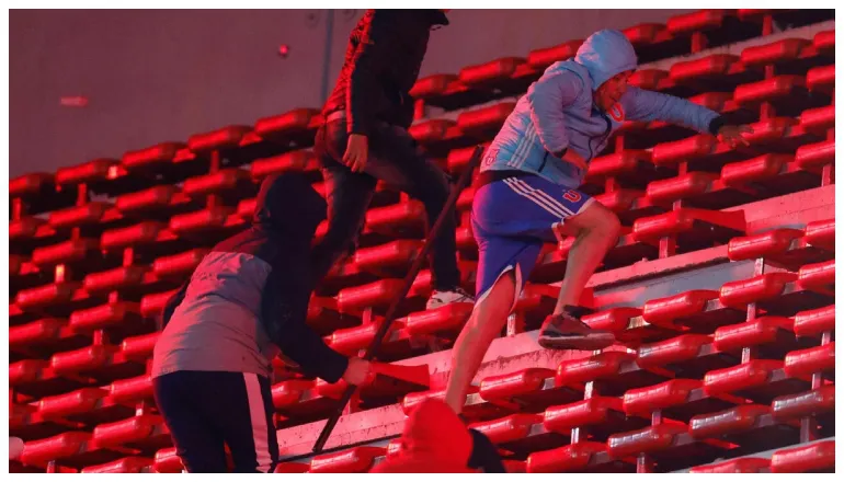 batalla campal en el libertadores