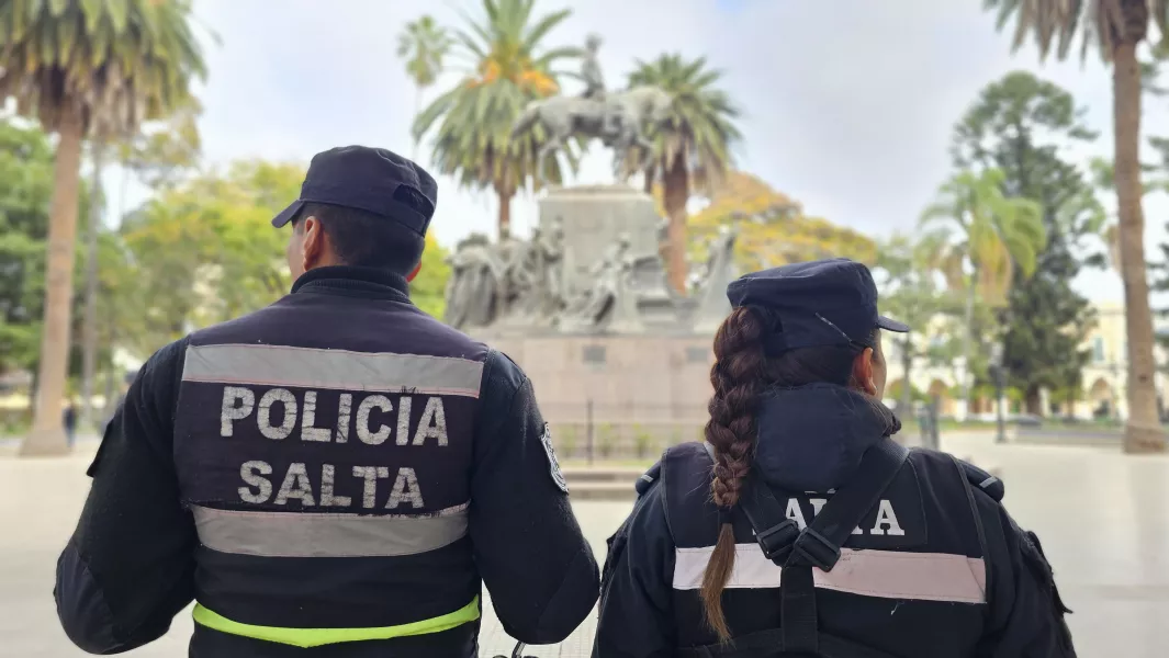 Policia invierno seguro