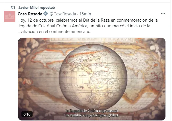 resposteo milei día de la raza