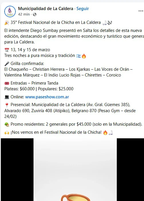 fiesta nacional de la chicha 2026