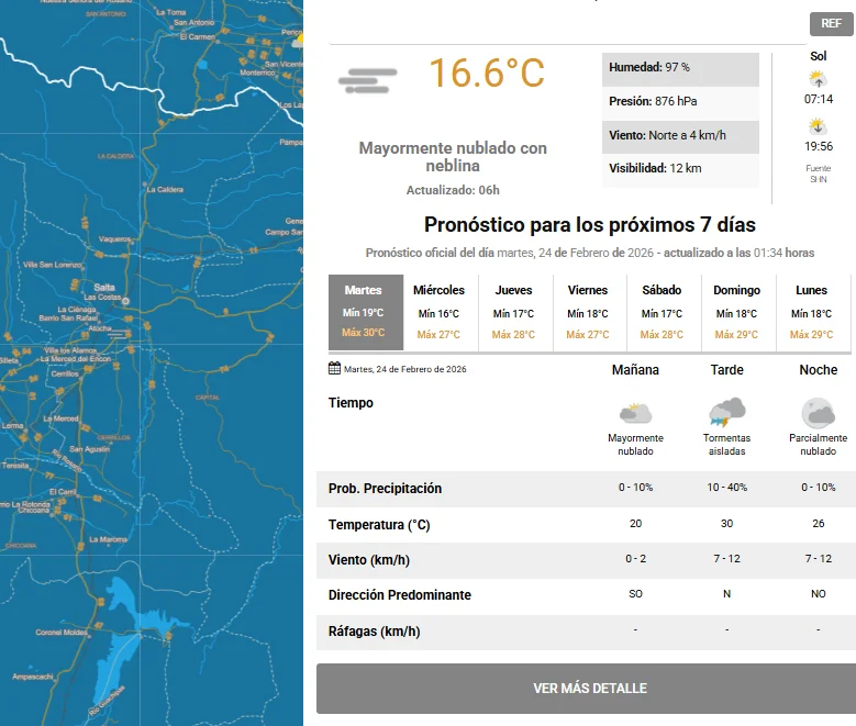 CLIMA PARTIDO BOCA