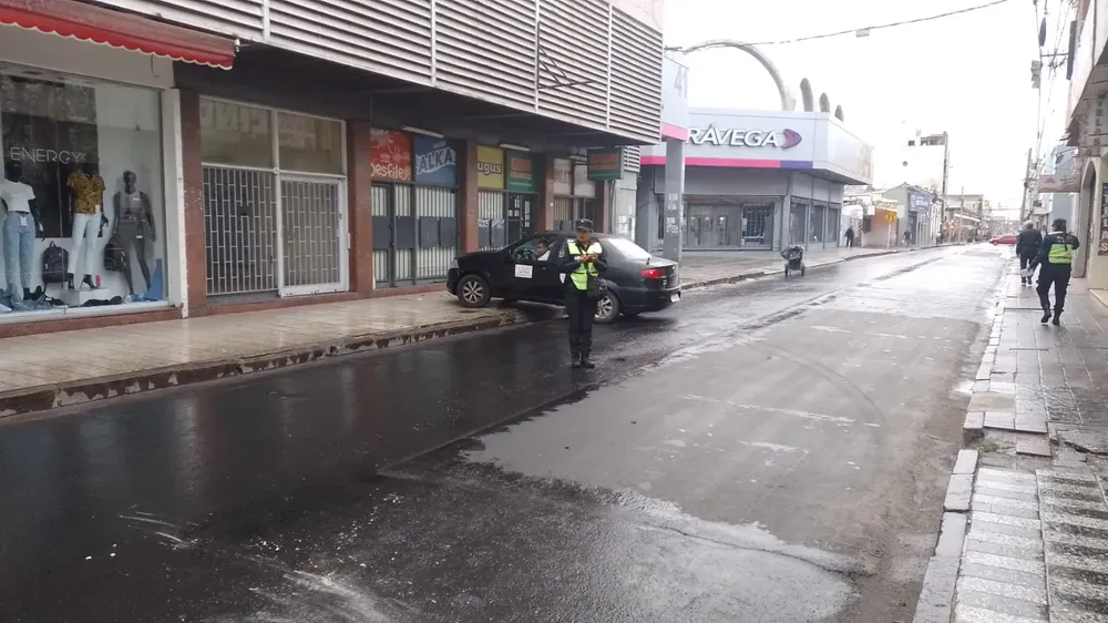 Incidente vial calle Ituzaingó