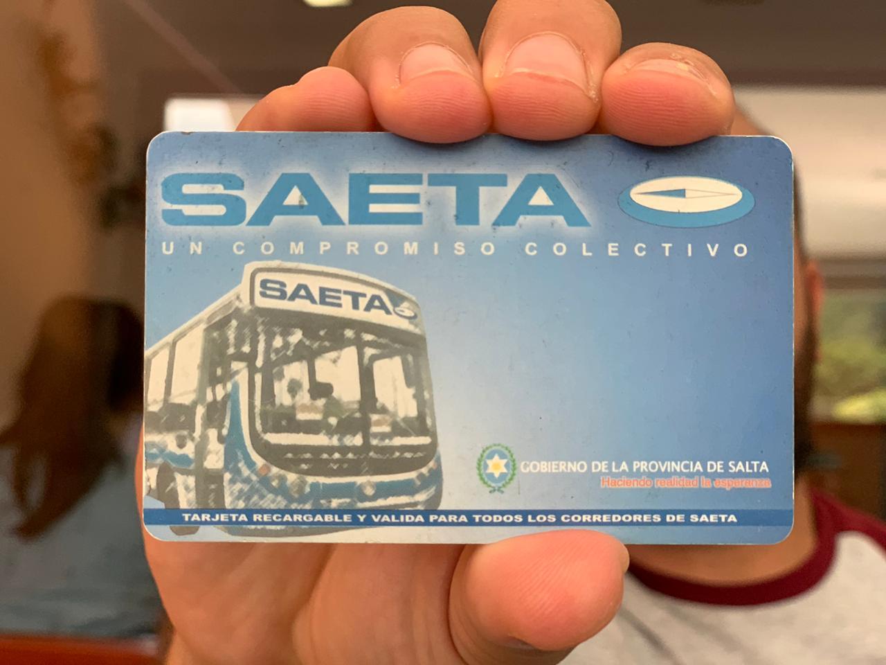 tarjeta saeta