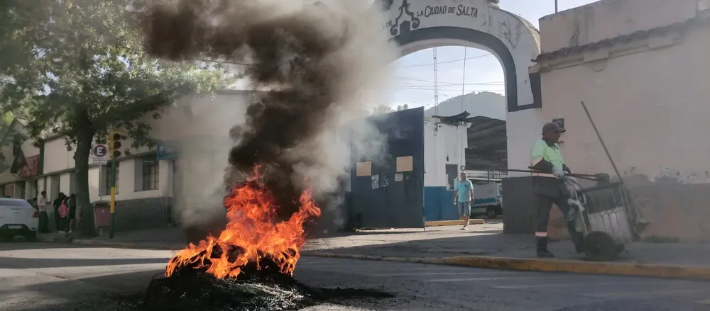 manifestación en tránsito