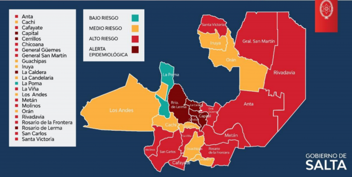 11-los-departamentos-con-alto-riesgo-sanitario-y-4-en-alerta-epidemiologica-en-salta