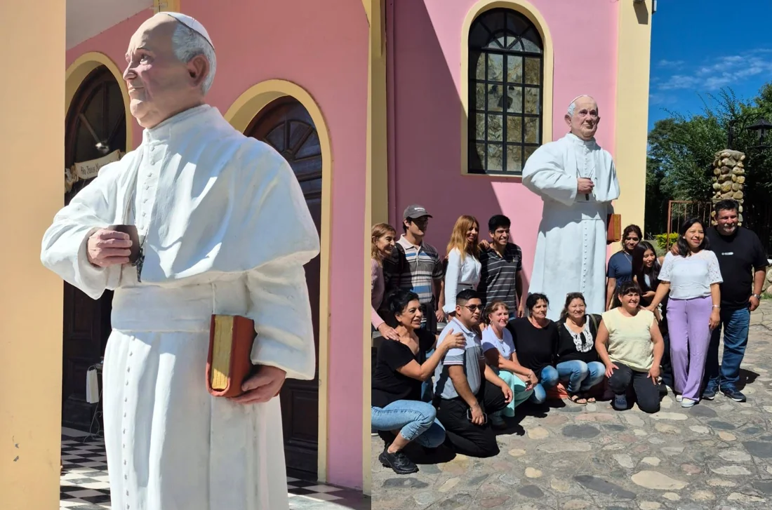 escultura Papa Francisco