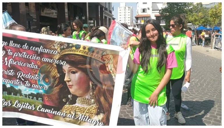 ailín peregrina de 13 años anta