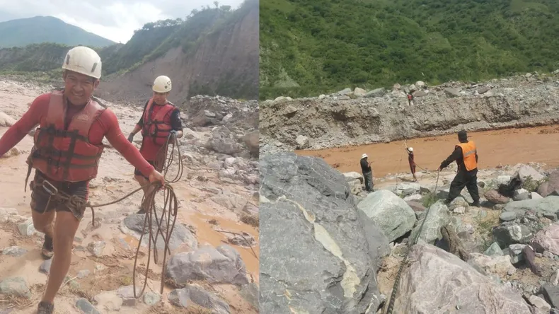 rescataron-una-turista-que-quedo-varada-la-cascada-barcena