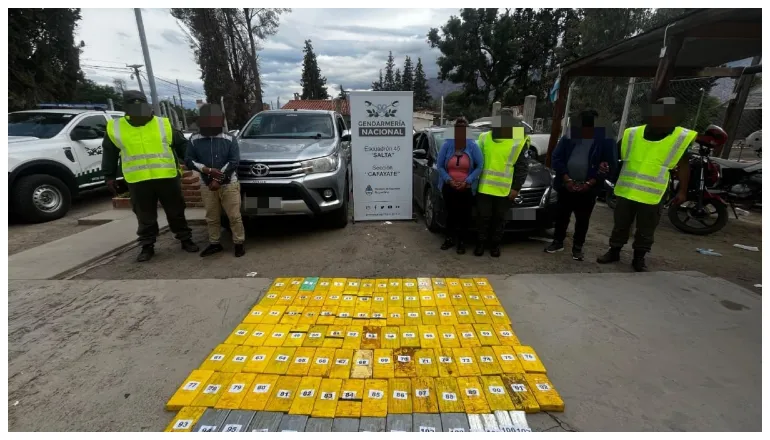 109 kg cocaína cafayate