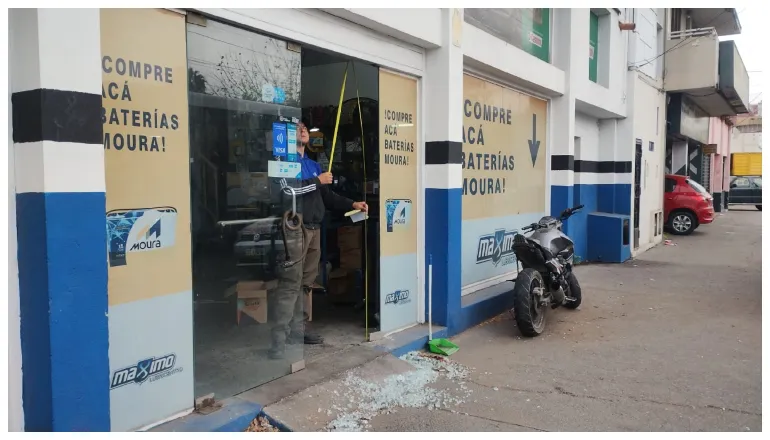 robo en el lubricentro