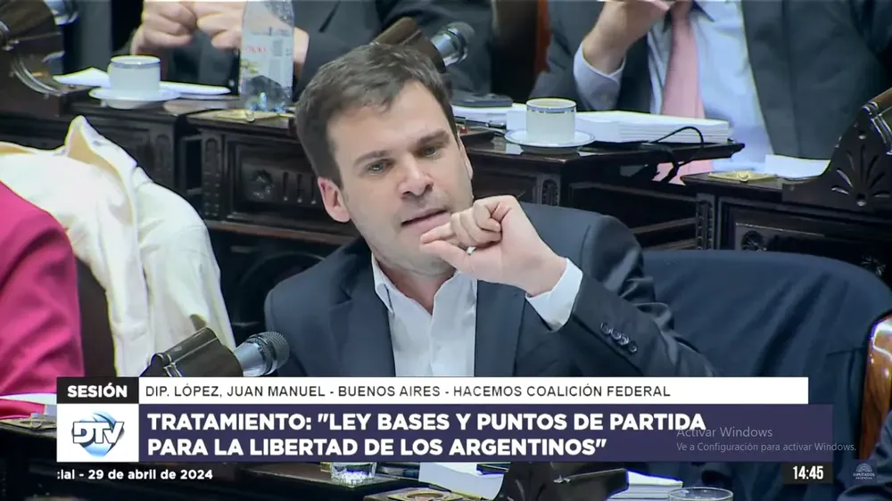 Juan Manuel Lopez congreso